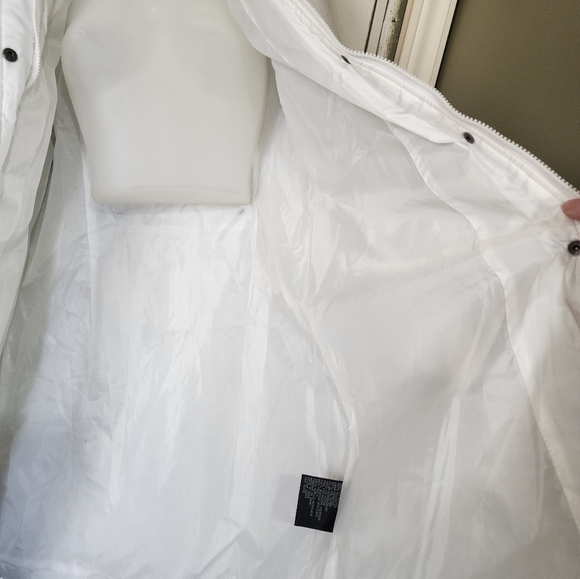 Suzy Shier, White, Mid Length, Hooded Winter jacket - Picture 4 of 6